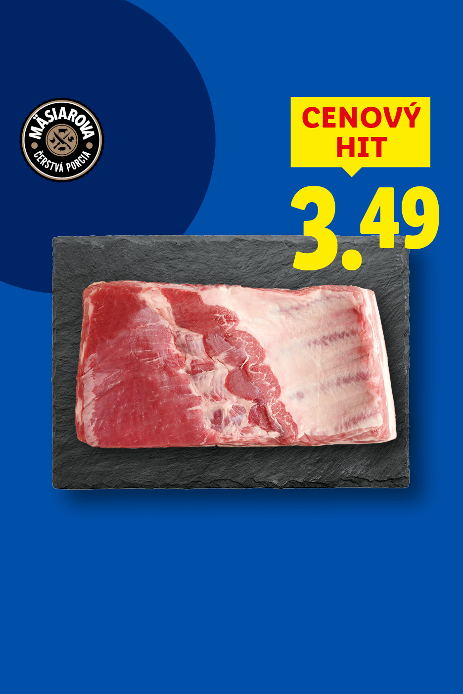 Mäsiarova čerstvá porcia: bravčové rebrá za 3,49 €