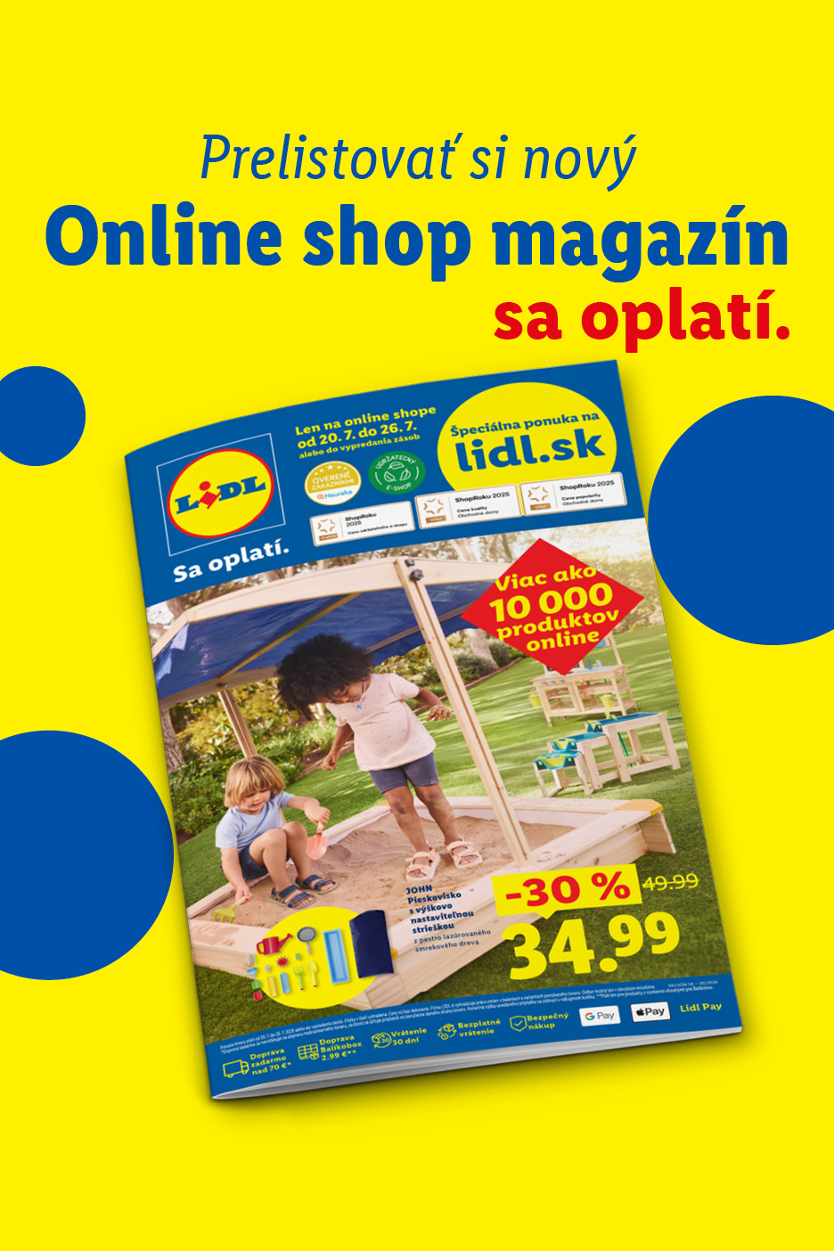 Online shop magazín s pieskoviskom pre deti, zľavami a ponukou viac ako 10 000 produktov.