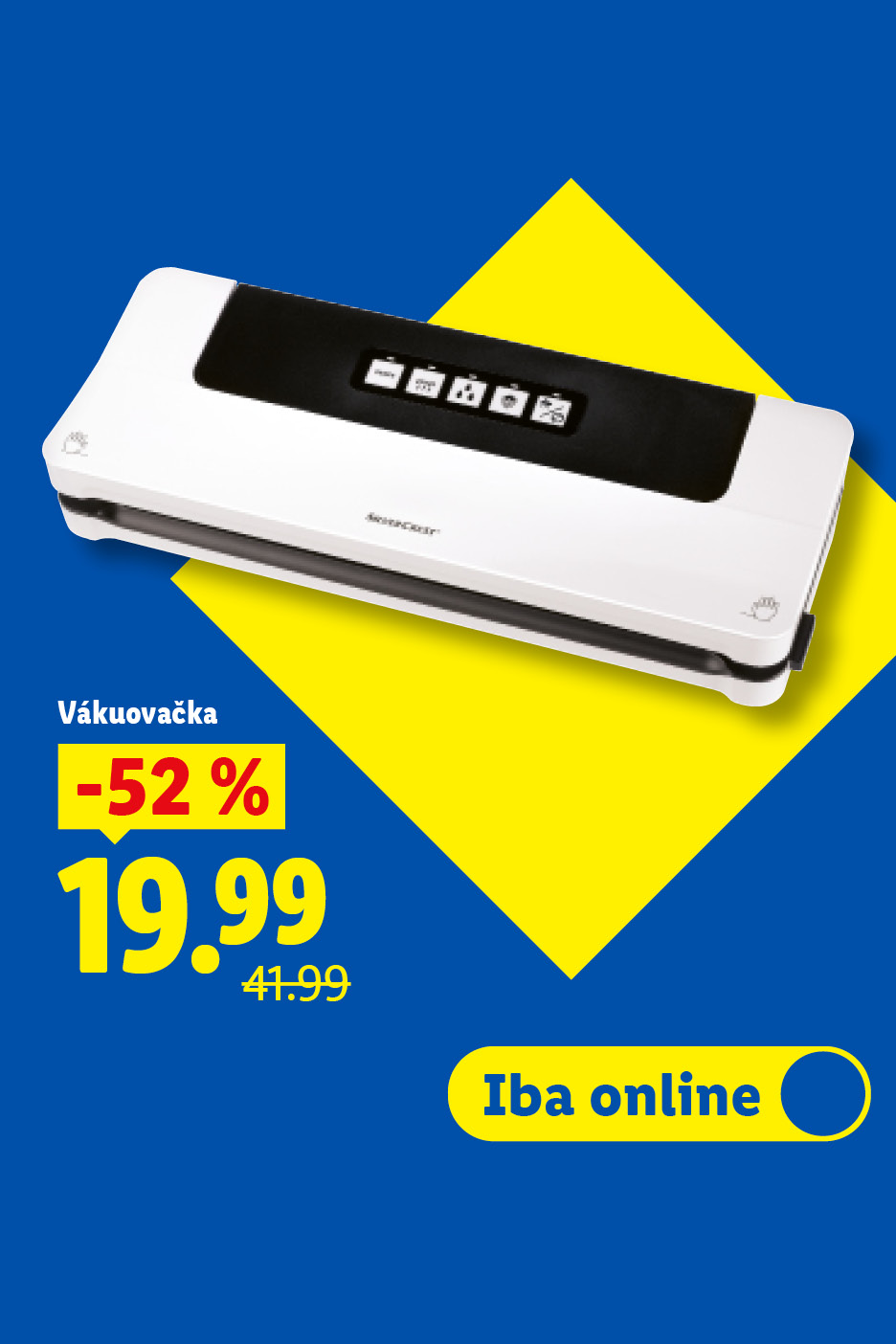 Štýlová Lidl kuchyňa sa oplatí: vákuovačka so zľavou 52% za 19.99 a panvica so zľavou 20% za 11.99. Iba online.