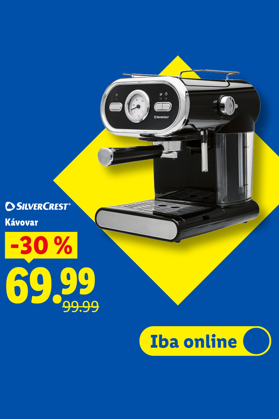 Štýlová Lidl kuchyňa sa oplatí: kávovar so zľavou 30% za 69.99. Iba online.