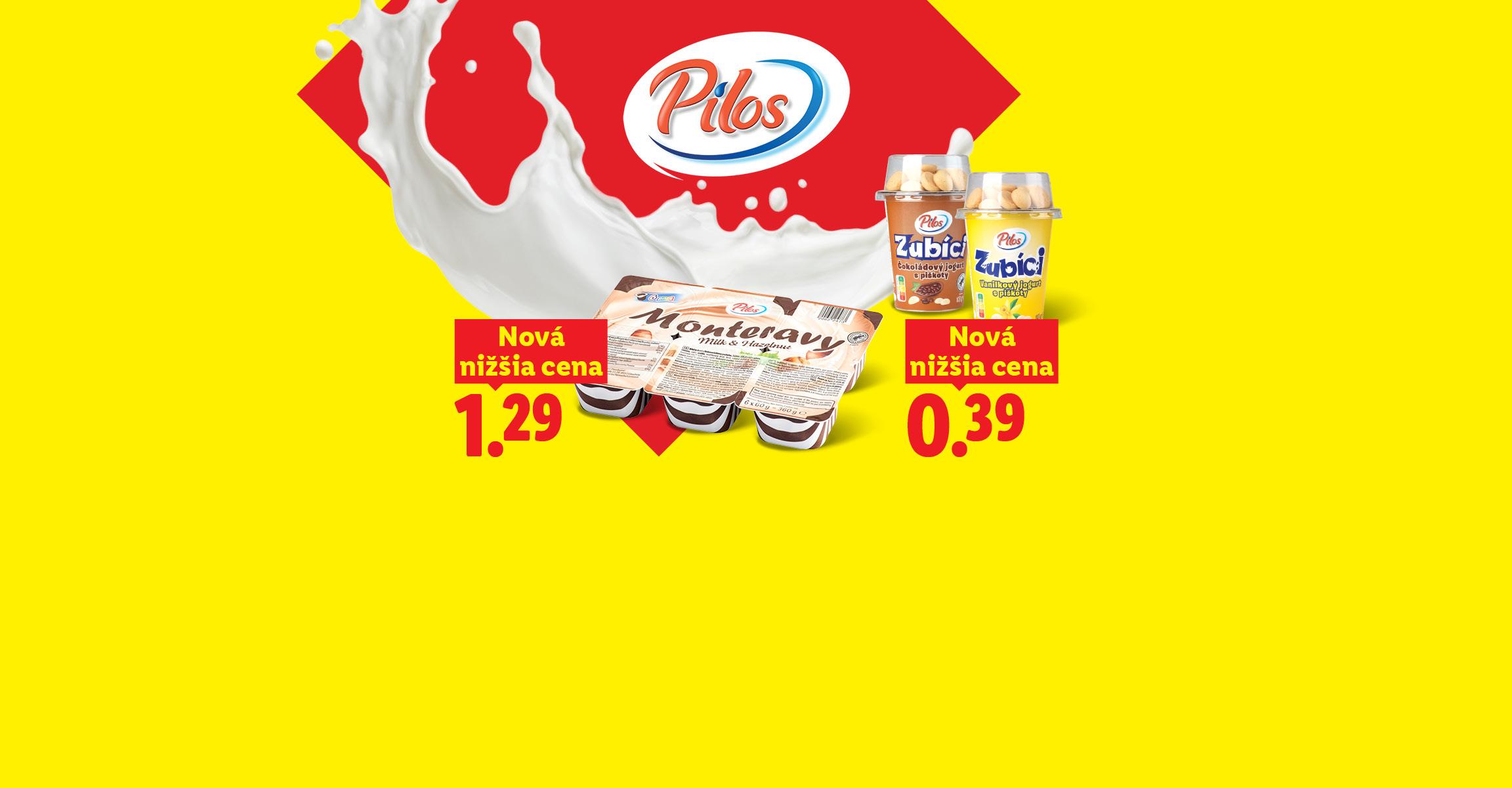 Nová nižšia cena - Pilos Monteravy za 1,29 €. Pilos Zubíci za 0,39 €.