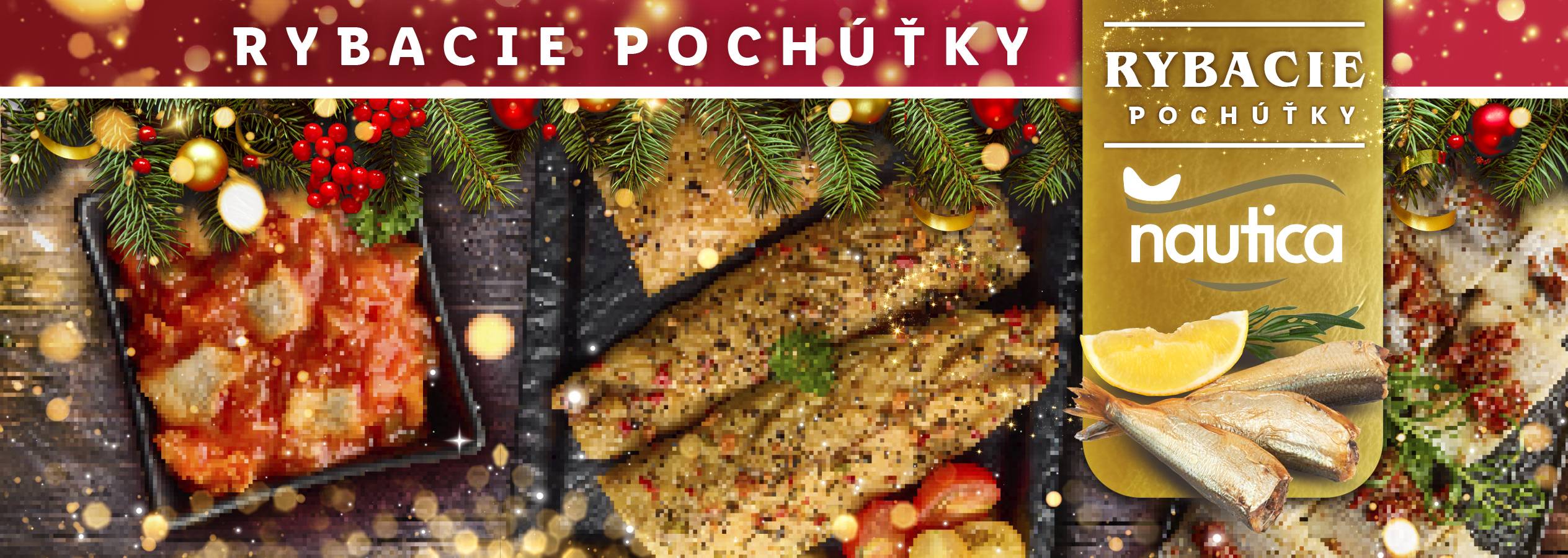 Nautica Vianočné rybie špeciality: hotové jedlá a údená ryba.