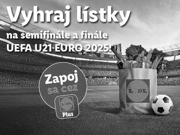 Súťaž Lidl Plus: vyhraj lístky na semifinále a finále UEFA U21 EURO 2025!