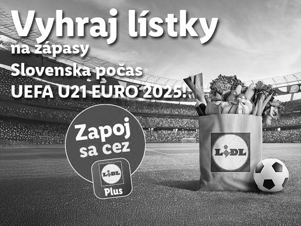 Vyhrajte lístky na EURO U21 2025 s Lidlom!
