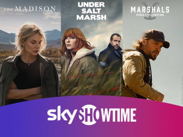 Tri filmové plagáty s hercami a textom „The Madison“, „Under Salt Marsh“ a „Marshals“.