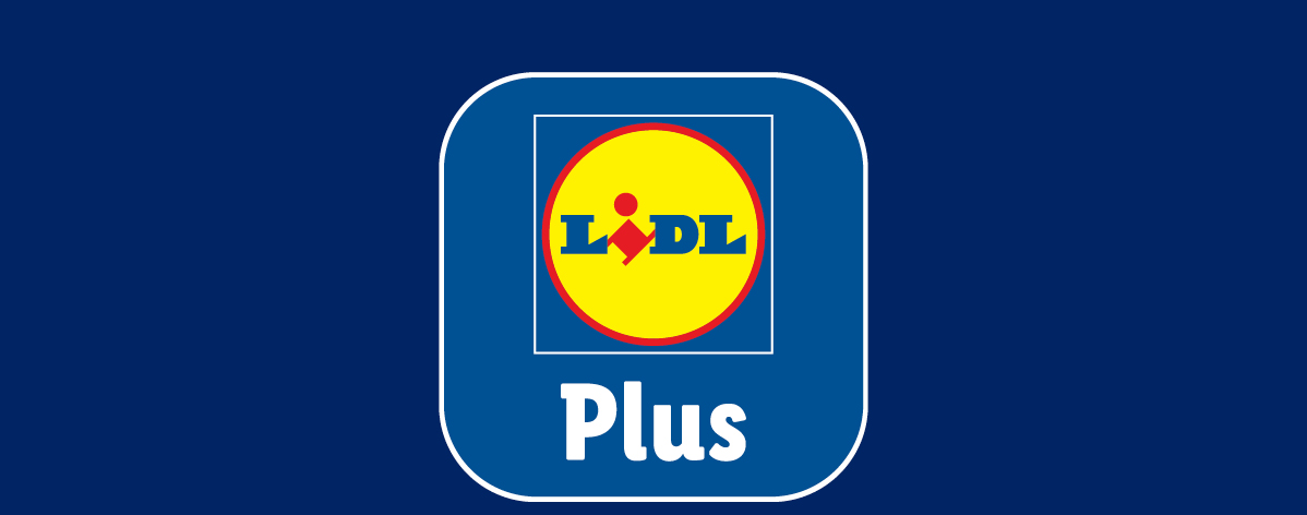 Logo aplikácie s nápisom „Plus“ pod ním na tmavomodrom pozadí.