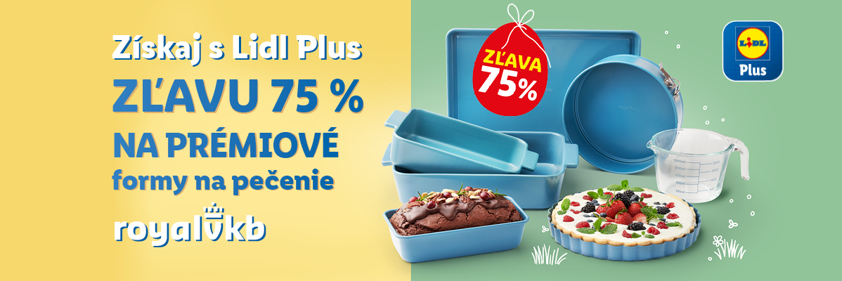 Lidl Plus: 75% zľava na pečiace formy Royal Kuchen.