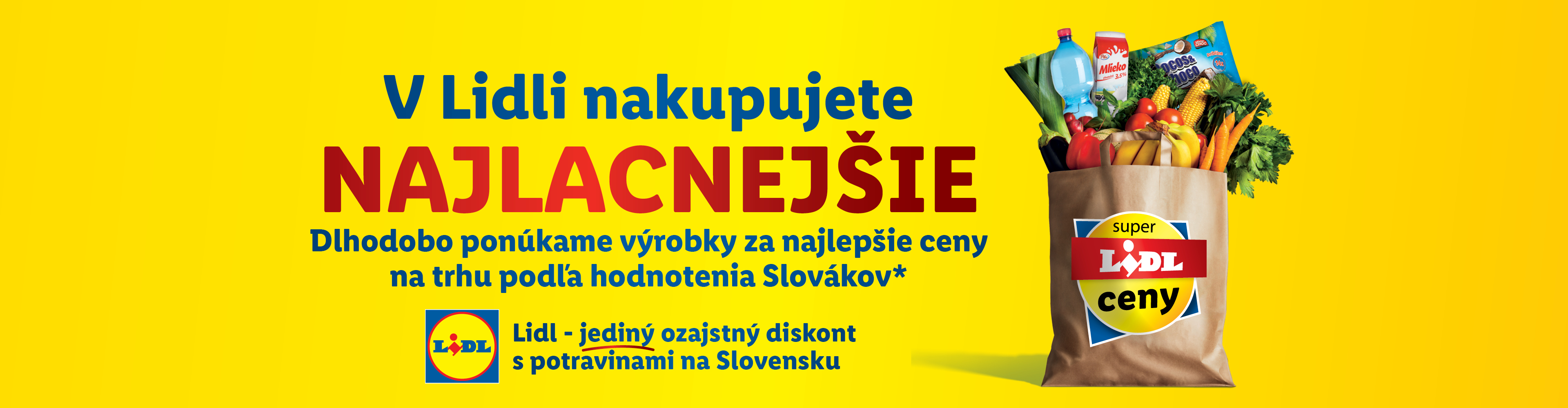 V Lidli nakupujete najlacnejšie