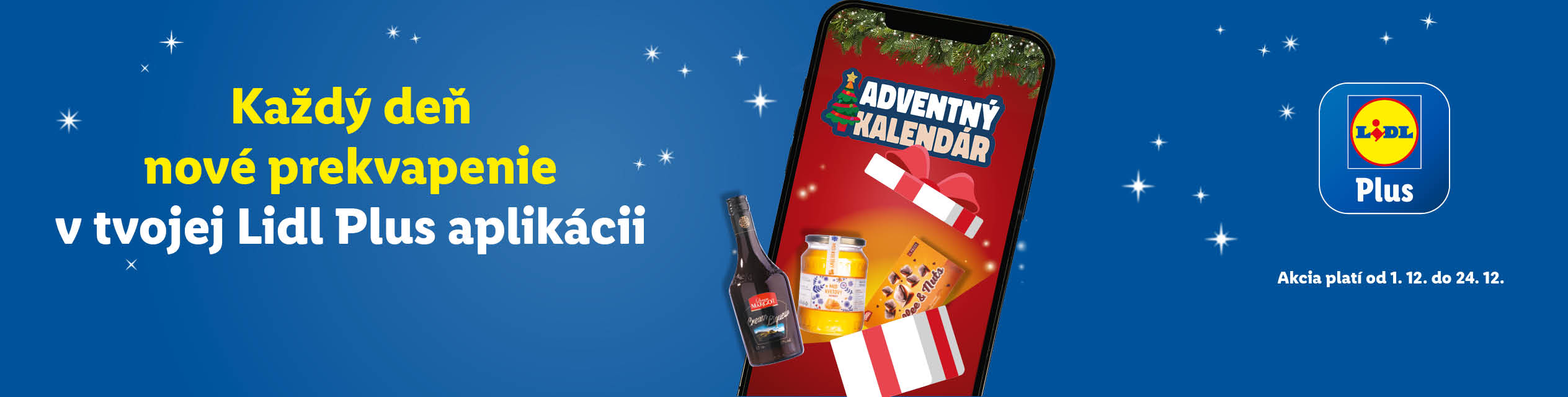 Adventný kalendár v Lidl Plus