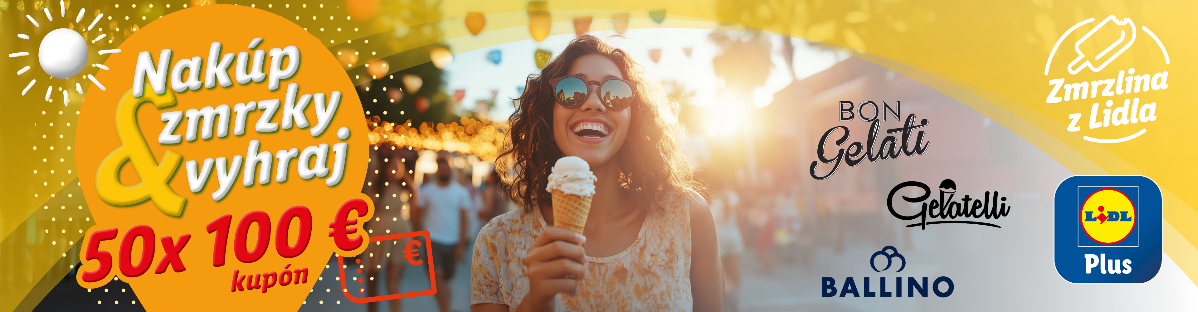 Zmrzlina Bon Gelati, Gelatelli a Ballino: vyhraj 100 €!