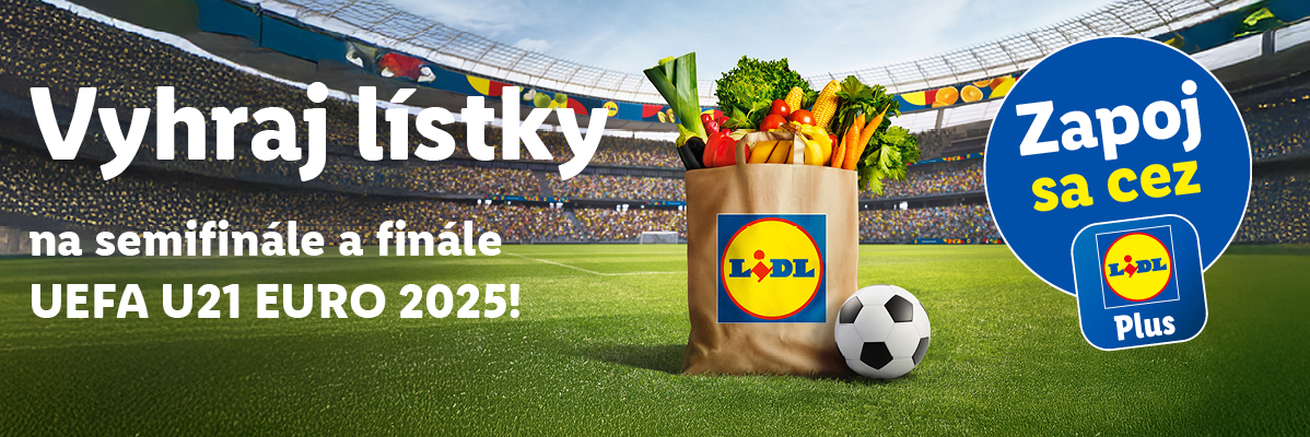 Lidl rozdáva lístky na EURO U21 2025.