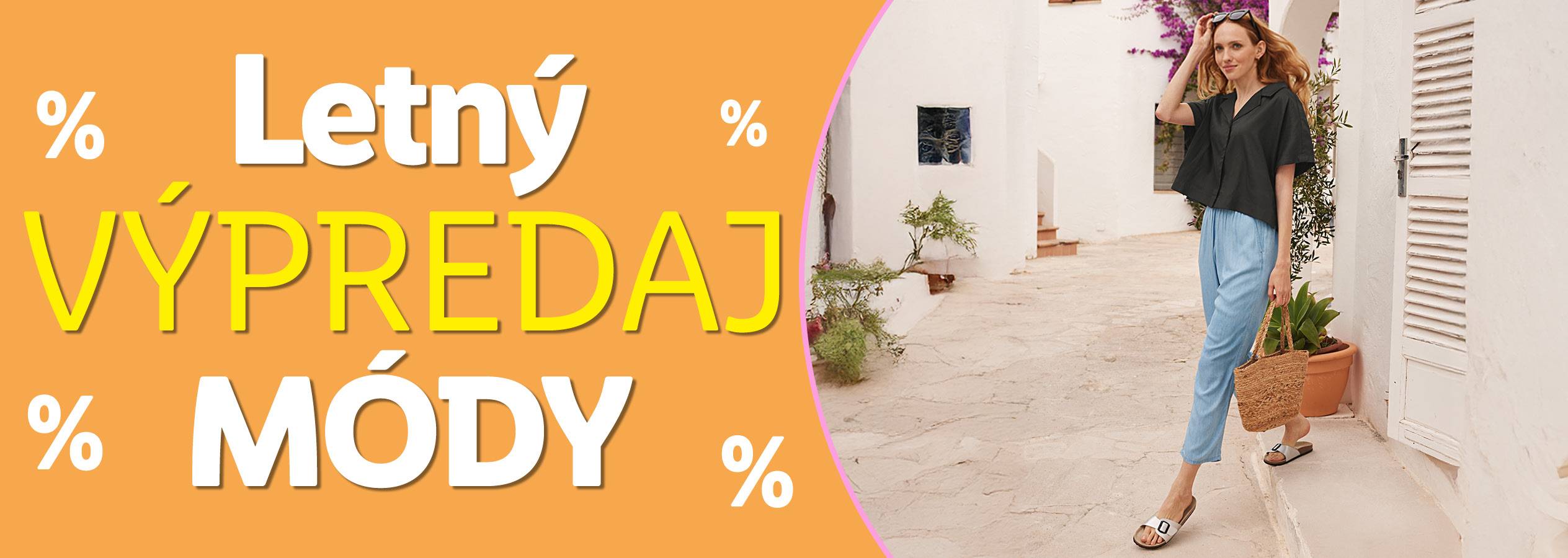 Letný výpredaj módy - oblečenie pre dámy, pánov aj deti