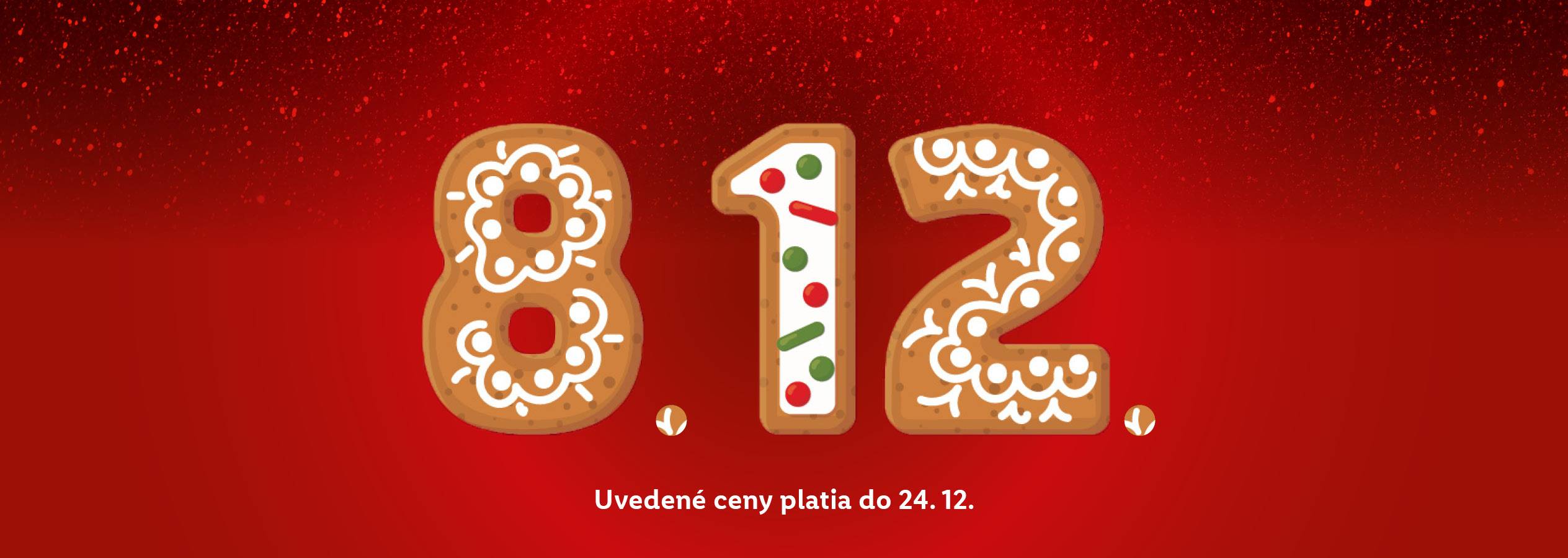 Vianočné perníky s číslami 812.