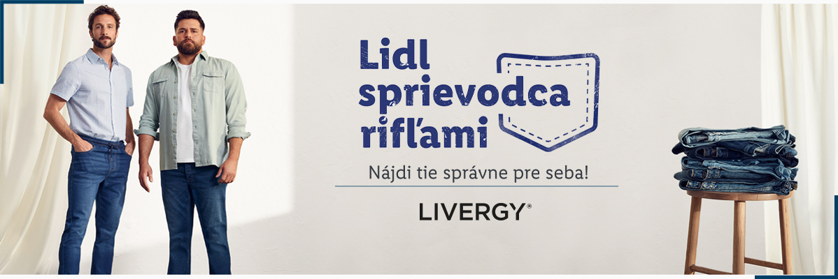 Livergy džínsy pre mužov v Lidli.