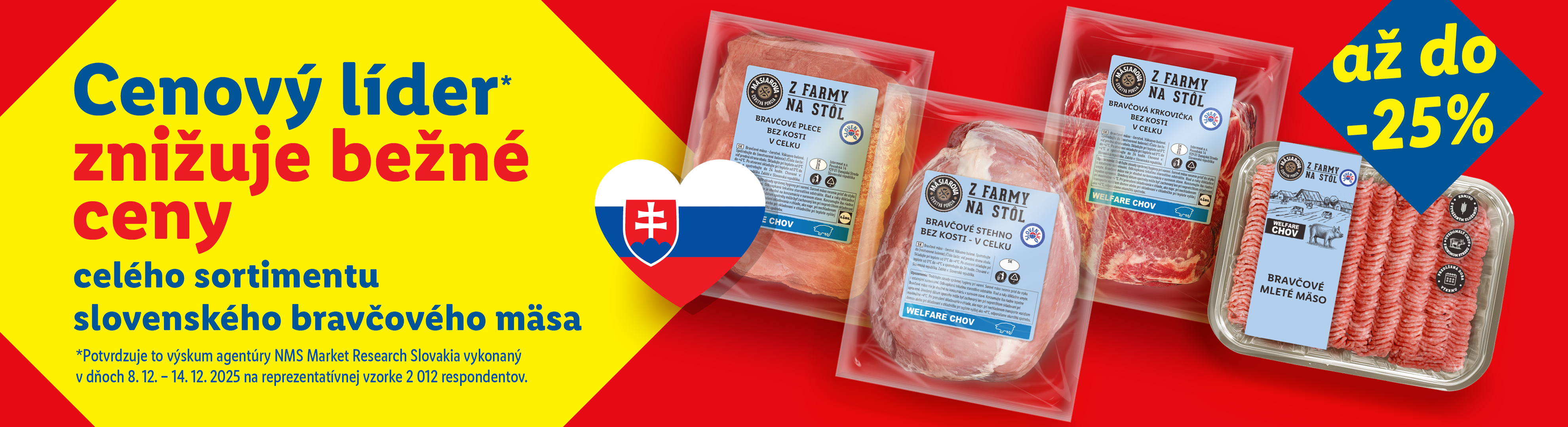 Slovenská bravčovina s cenovým lídrom znižuje ceny až o 25%.