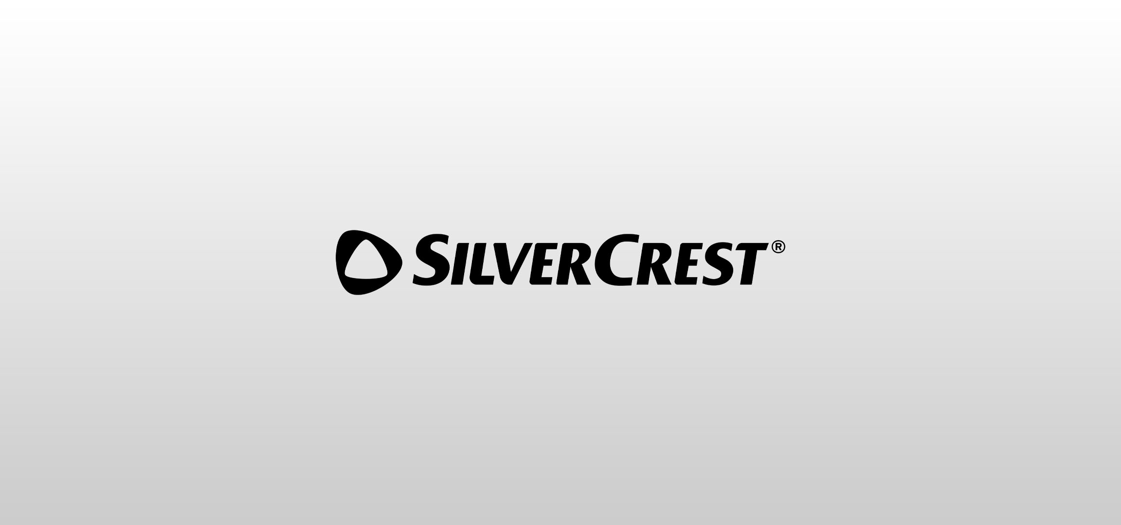 Logo SilverCrest na svetlosivom pozadí.