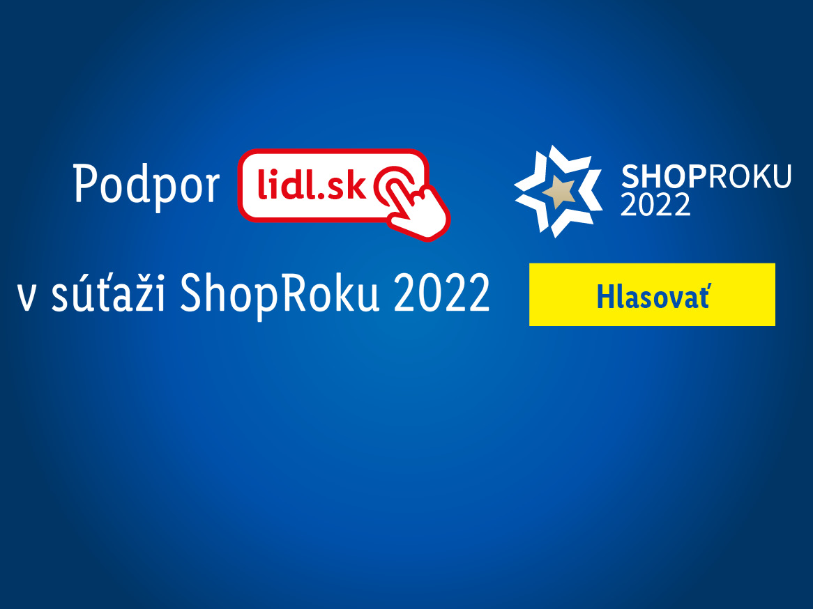 Hlasuj za Lidl.sk v ankete ShopRoku 2022