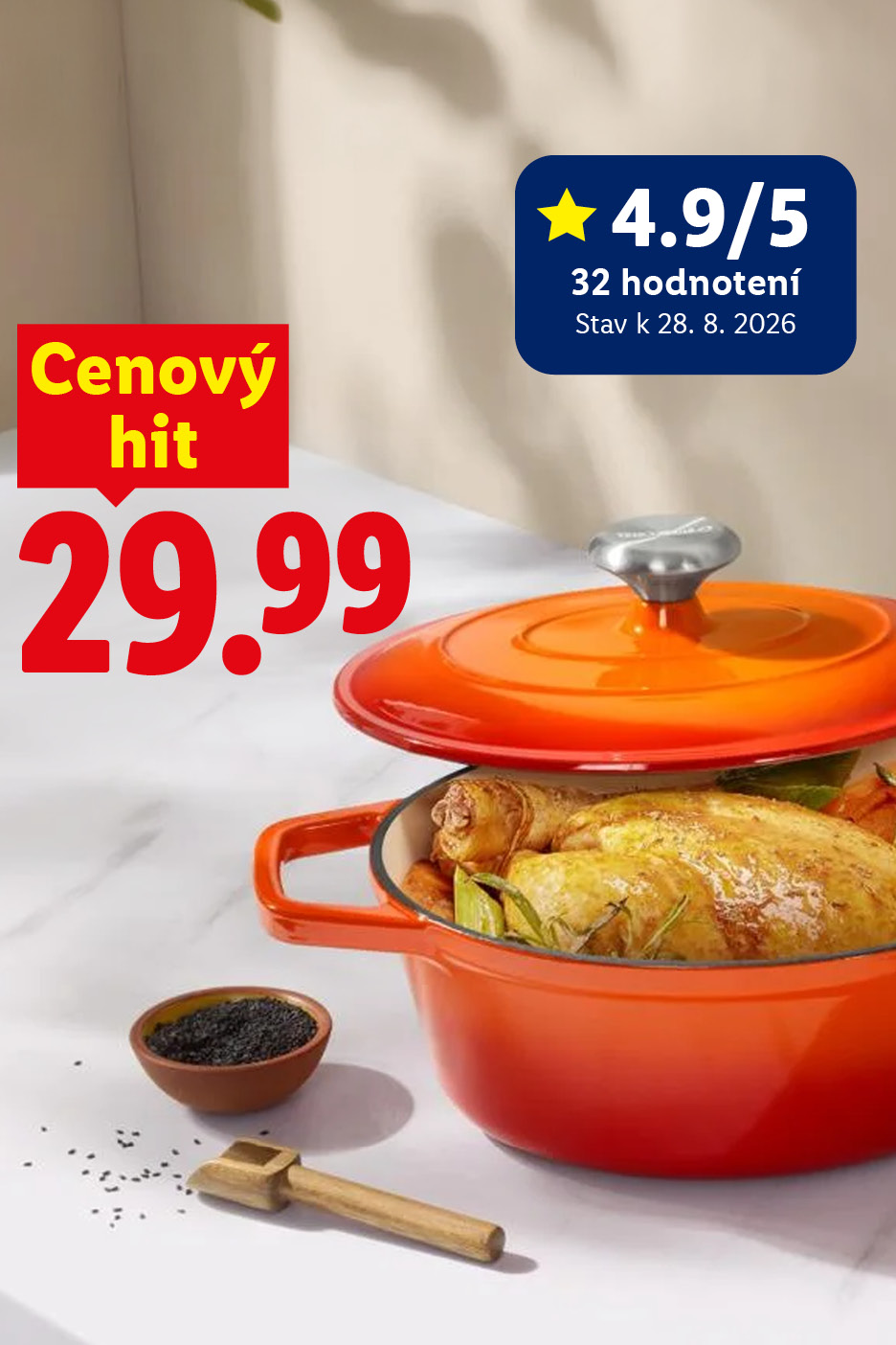SILVERCREST Liatinový pekáč Premium 25 cm za 29,99 € – Fresh novinky v online shope, hodnocenie 4.9/5. Iba online.