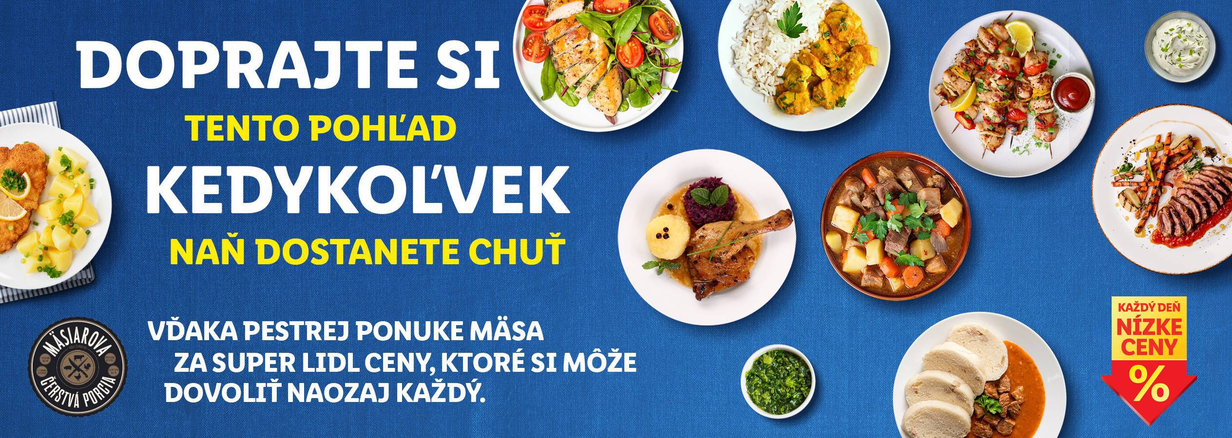 Kuracie mäso, pečené mäso a ďalšie chutné jedlá za Lidl ceny.