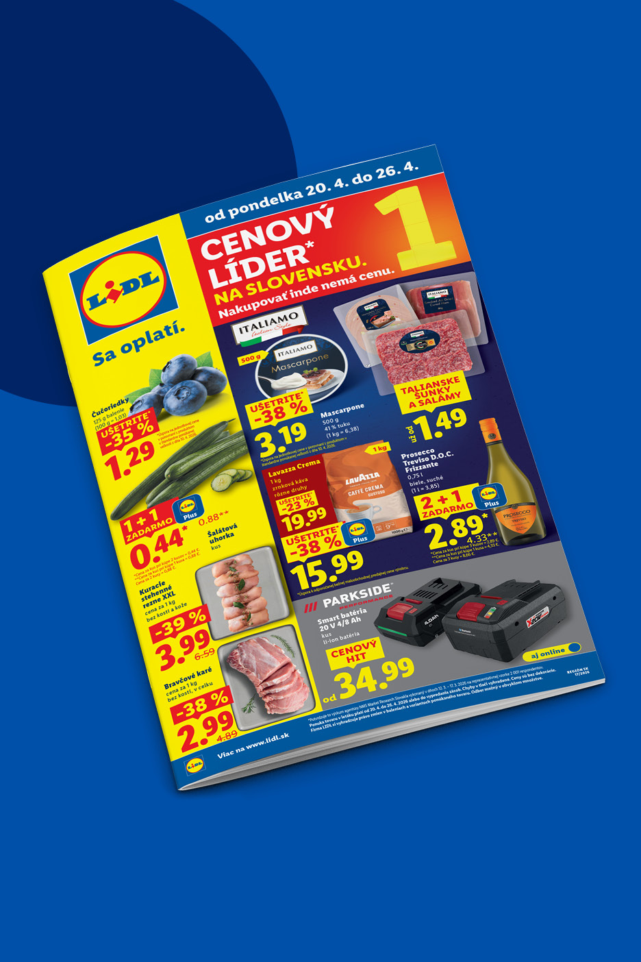 Lidl leták s ponukou od 20. do 26. apríla