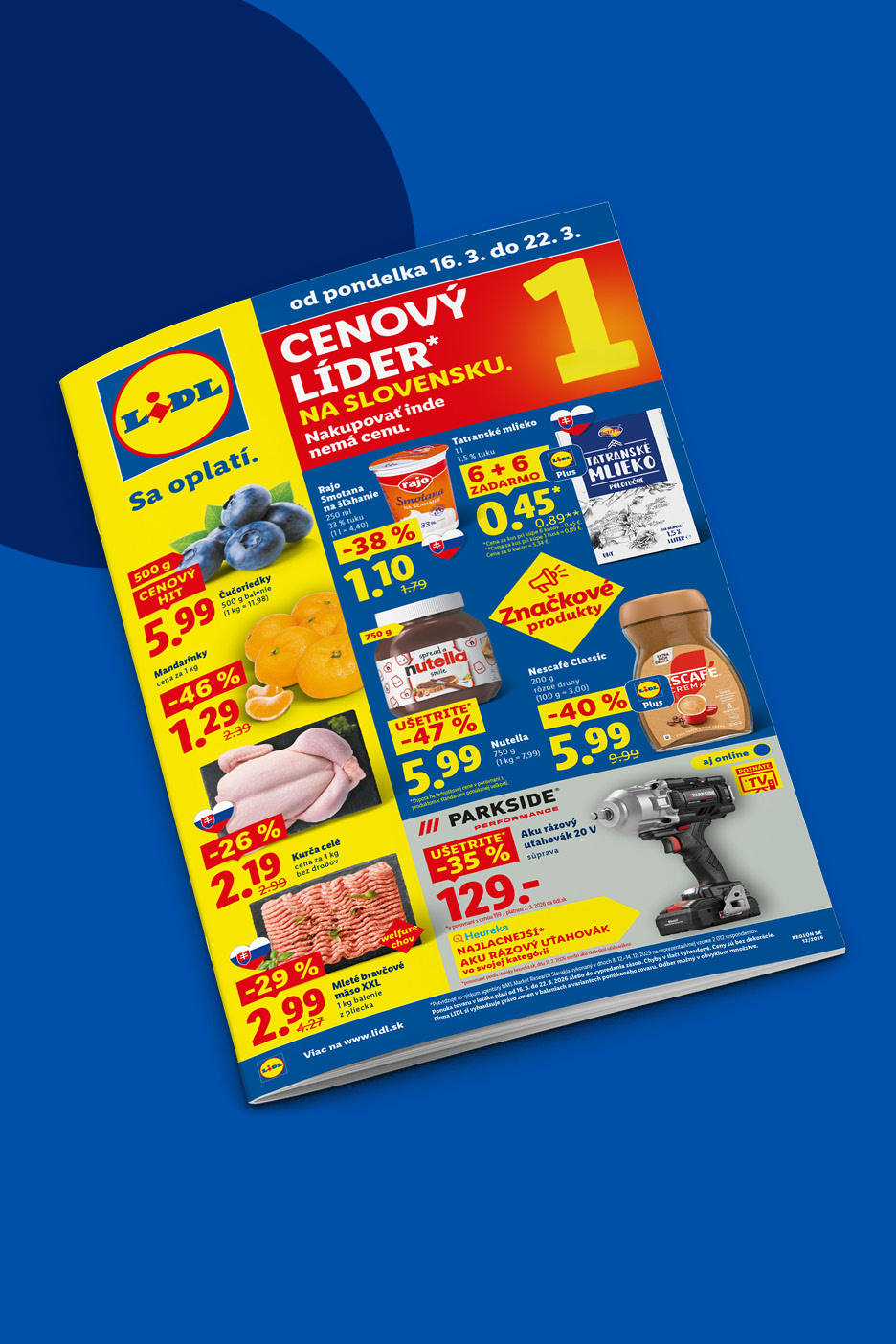 Lidl leták s ponukou od pondelka 16. marca.