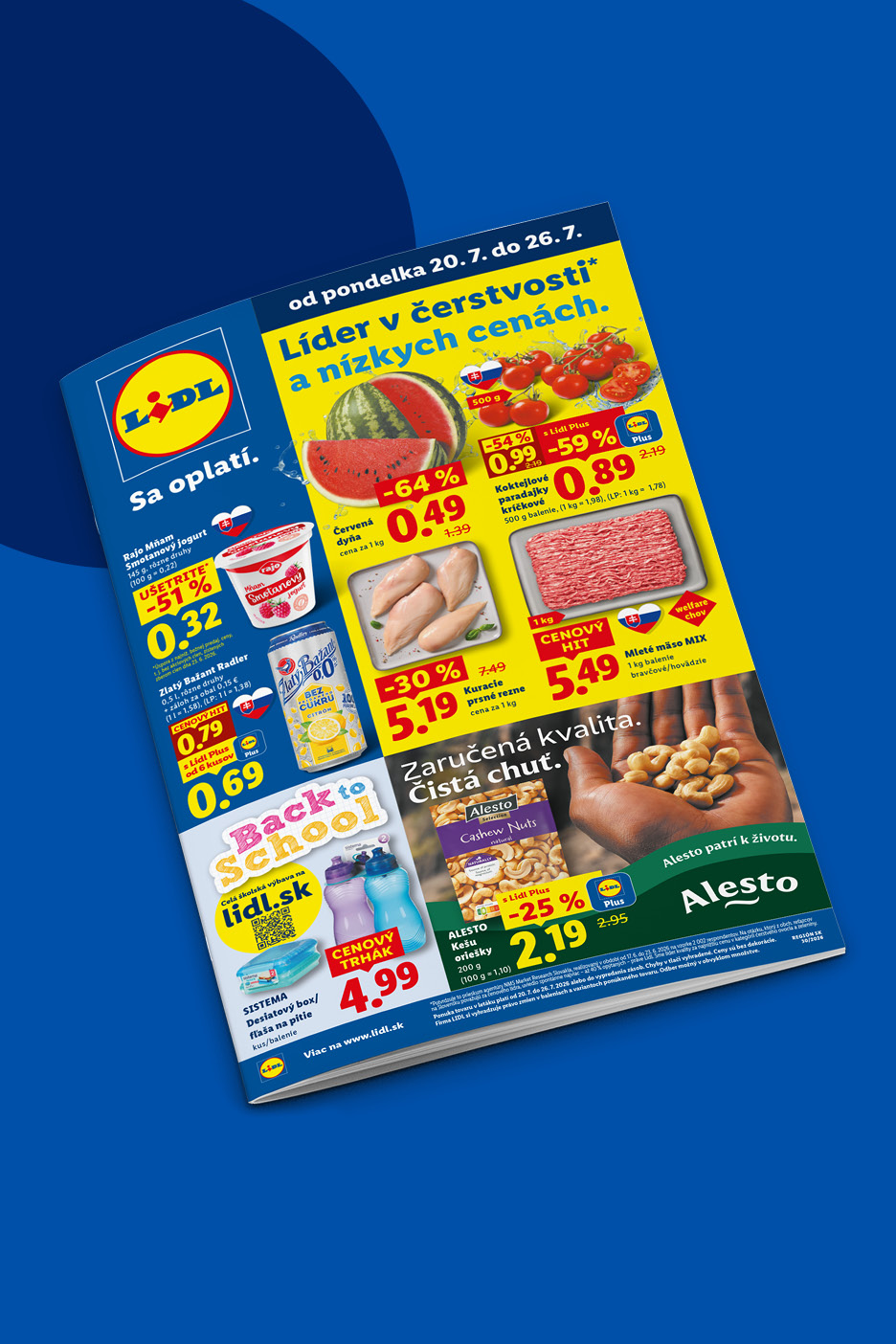 Leták Lidl s ponukou od 20. júla 