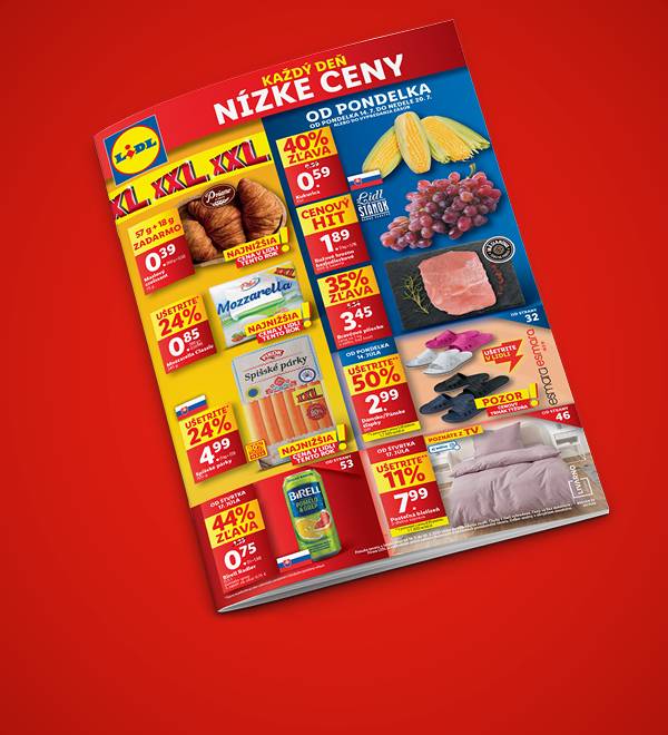 Lidl leták platný od pondelka 14. 7.