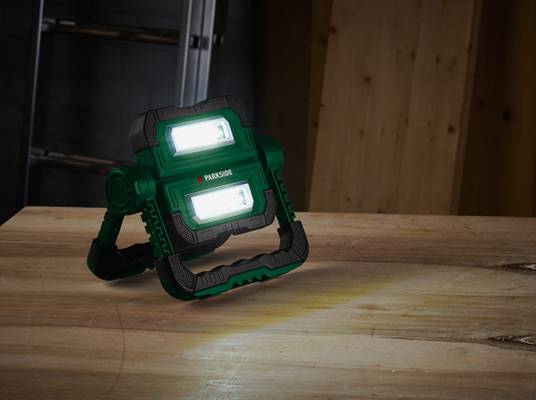 Skladacie pracovné LED svetlo Parkside.