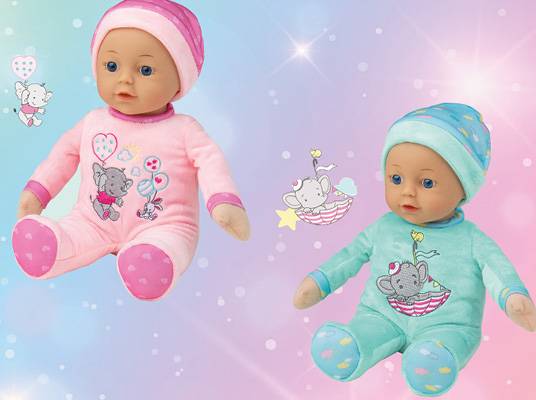 Bábätká v pyžamkách, vyšívané slony.