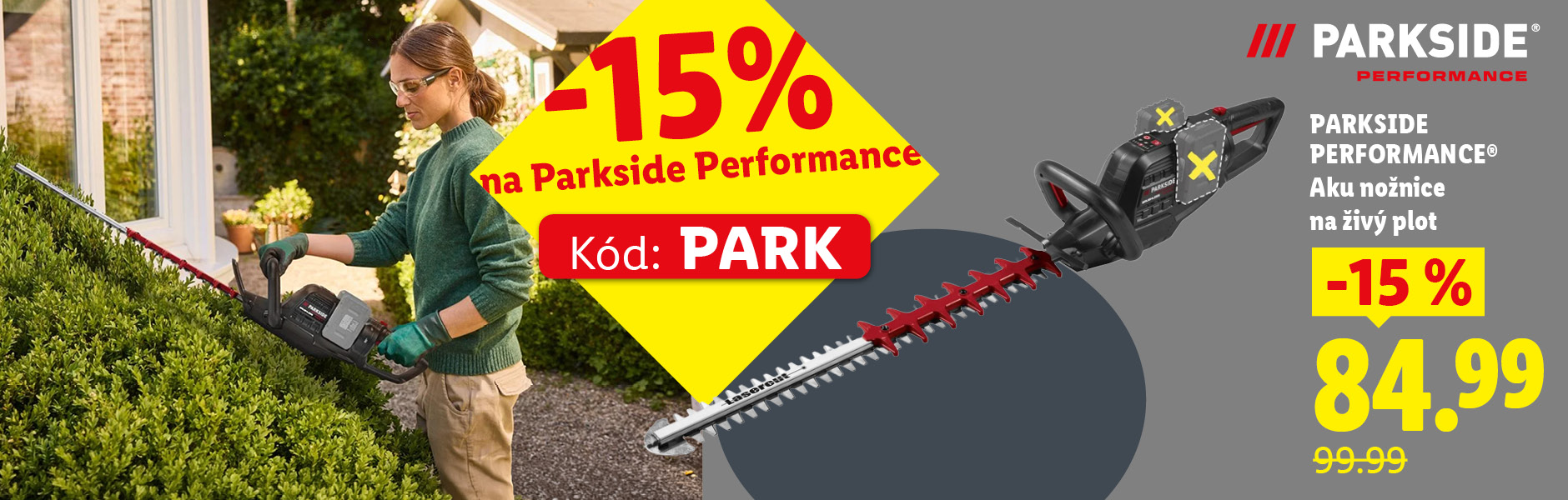 Zľava 15 % na produkty PARKSIDE, kupón si aktivuješ v košíku. 