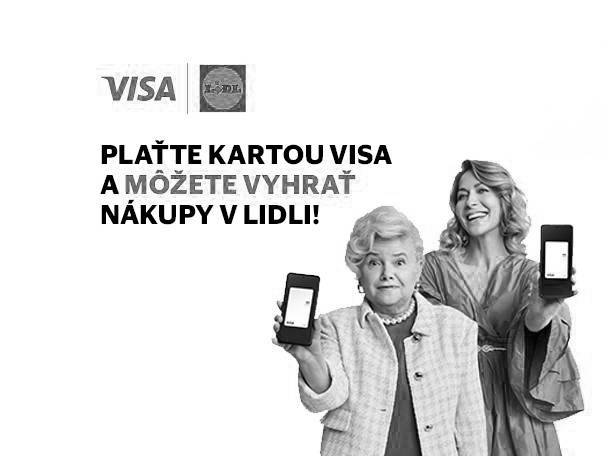 Plaťte bezpečne kartou Visa v Lidli